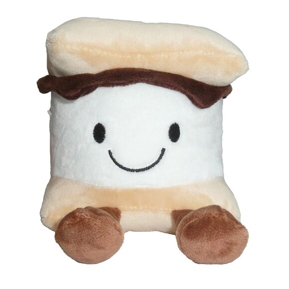 Stuffed Plush S'more Marshmallow Smile Smore Frankford Food Toy Anthropomorphic - Picture 1 of 8